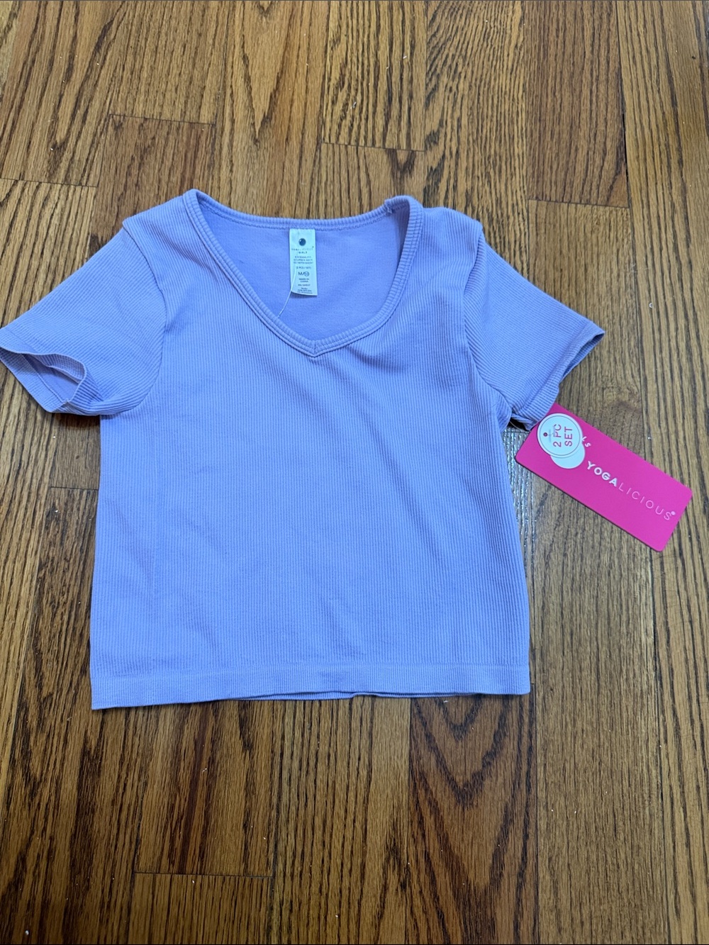 Yogalicious Lilac Ribbed Active Set - Picture 5 of 6